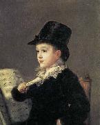 Francisco Jose de Goya Portrait of Mariano Goya, the Artist's Grandson USA oil painting artist